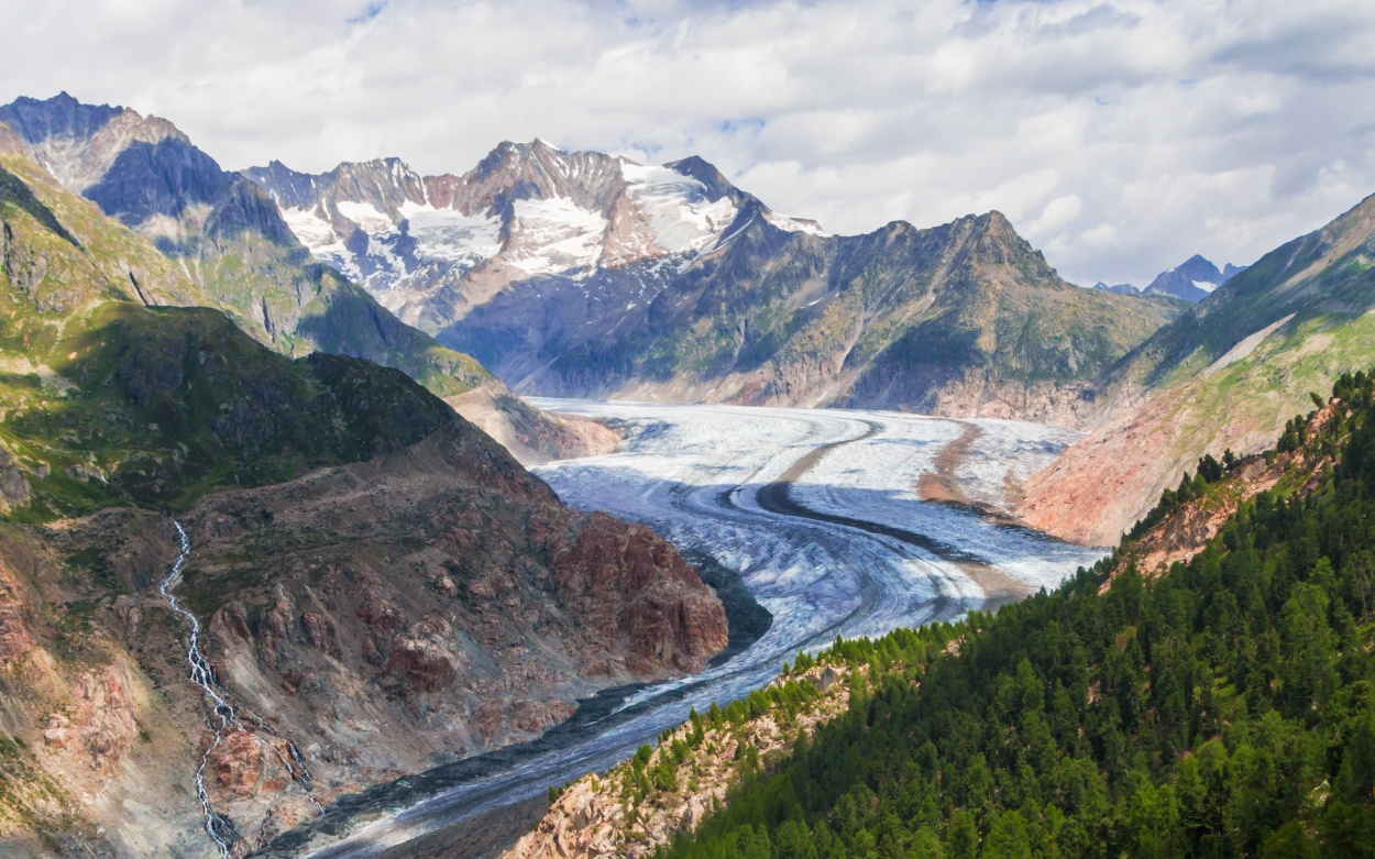 Wallis Berge Gletscher