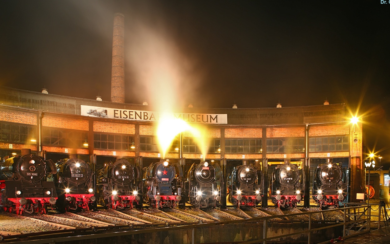 Dampflokomotiven Eisenbahn Dampfloktreffen Dresden