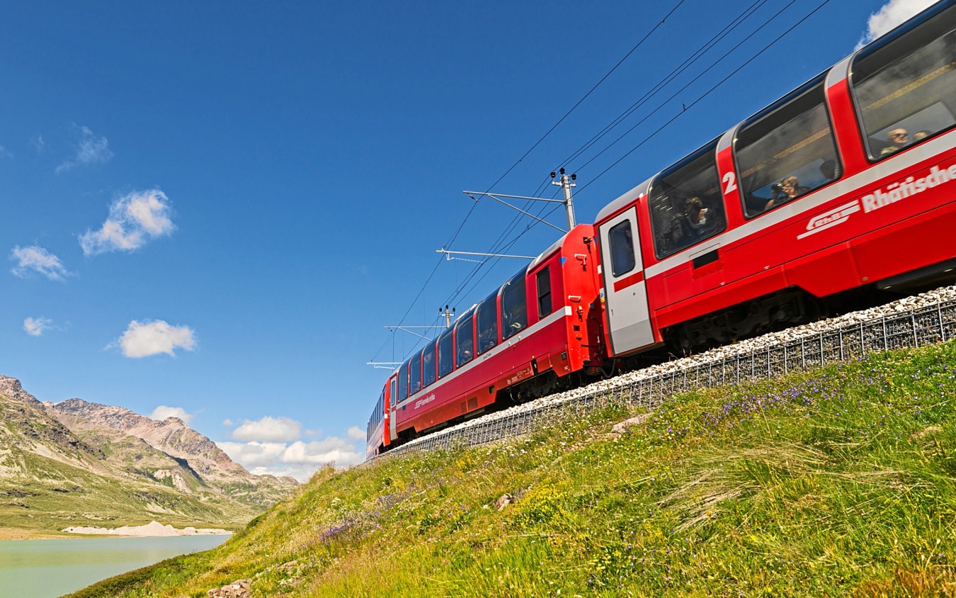 Zugreise Schweiz Panorama Züge