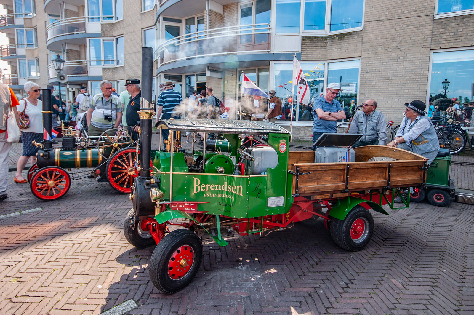 Dordt in Stoom Dampf-LKW Dampf- Auto