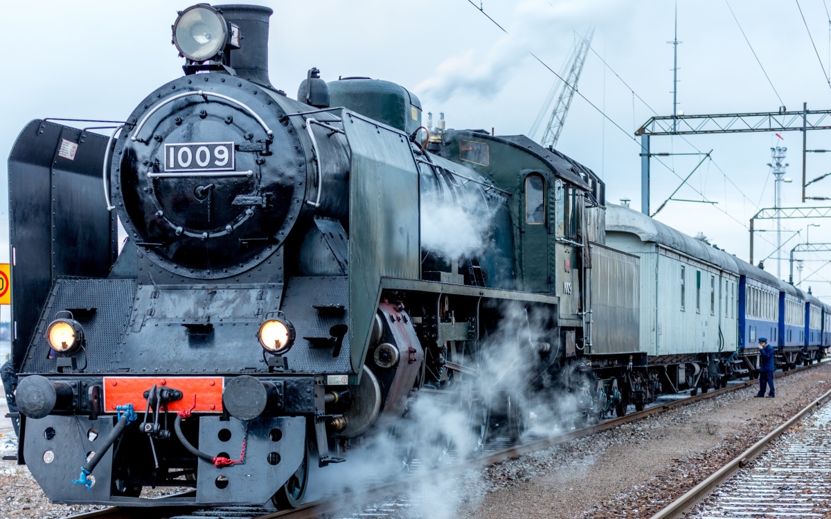 Reise Nostalgie Volldampf bahnreisen Zugreisen Dampfzug Nostalgiezug Finnland Dampflok Dampflokomotoive Finnland