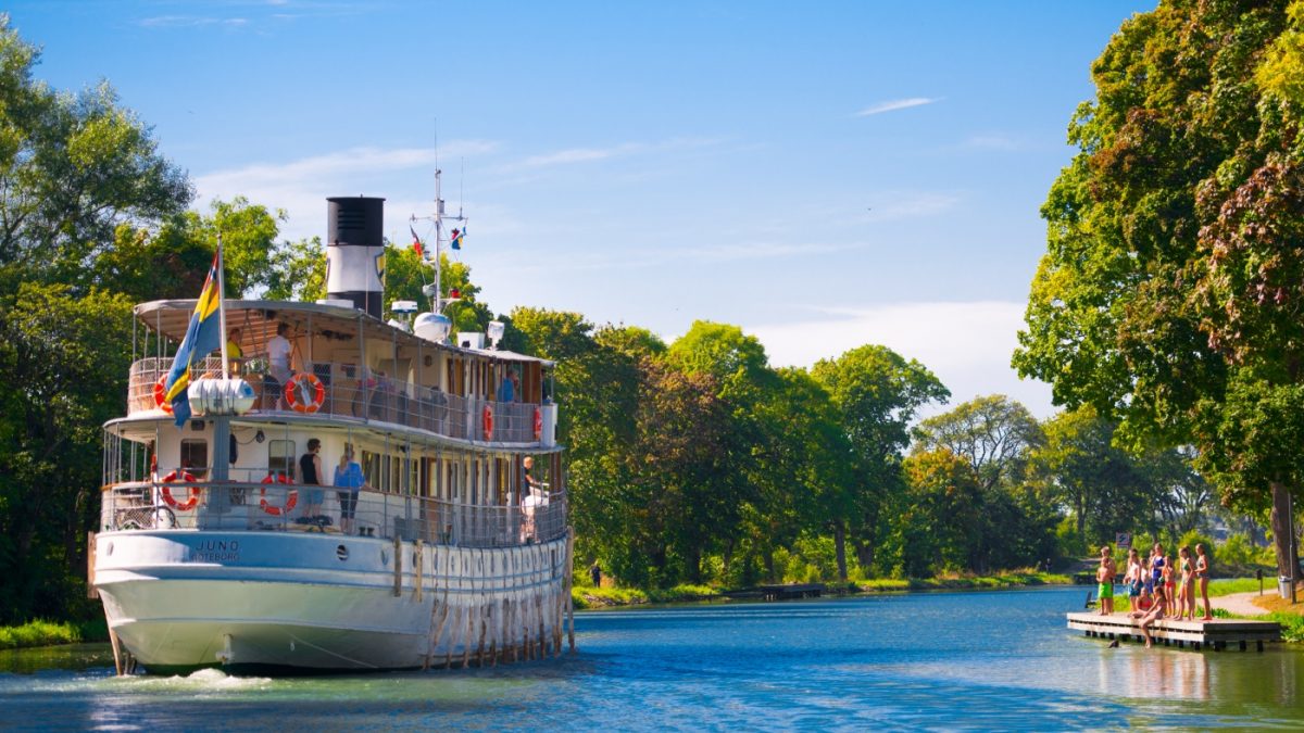 Göta Kanal Nostalgie Dampfschiff Schweden Nostalgische Zeitreise Göteborg Stockholm