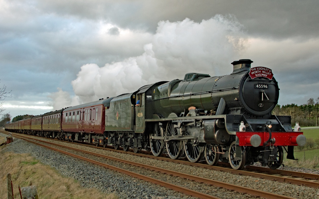 Eisenbahn Nostalgie Dampflokomotive Dampfzug Settle Carlisle Railway England Dampfzug Nostalgie