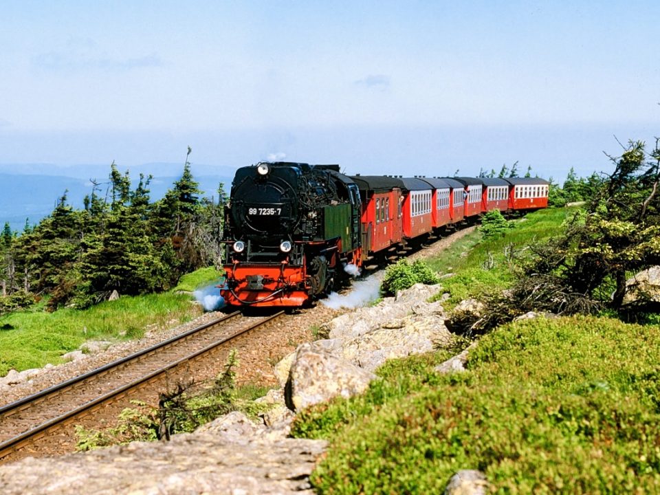 Harz Brocken Dampflokomotive Dampfeisenbahn