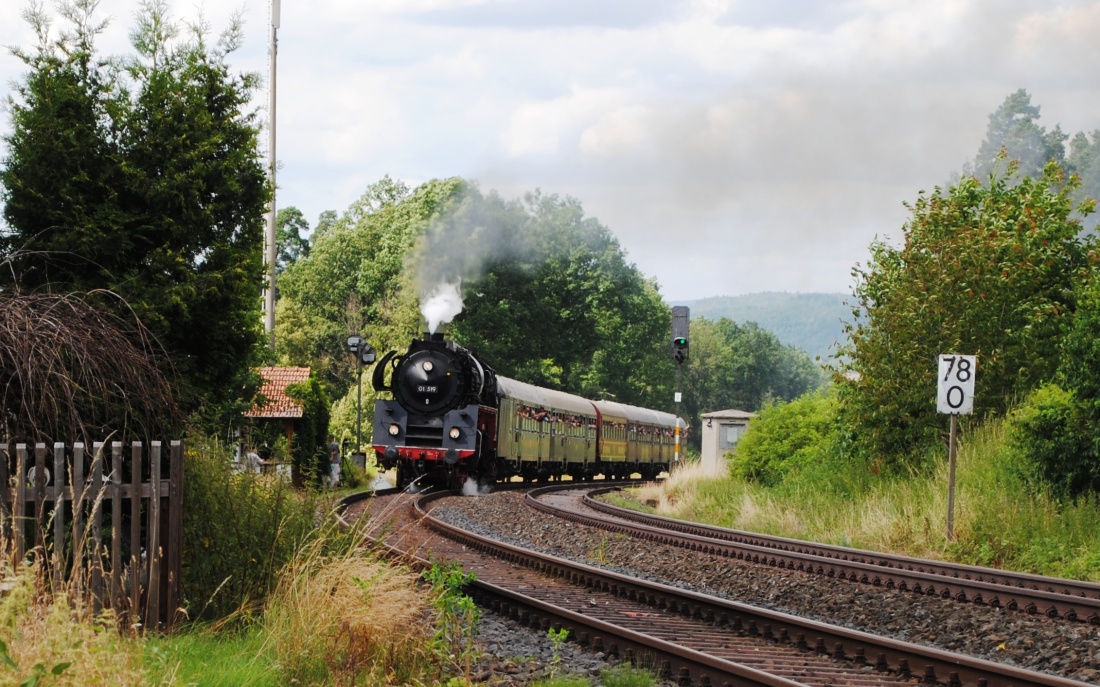 Dampflok Dampflokomotibe 01519 Eisenbahnfreunde Zollernbahn e.V. Dampfzug Historische Lok