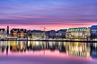 Binnenalster Innenstadt Hamburg