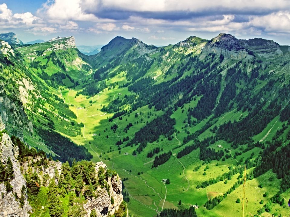 Schweiz Autofreie Orte Berge Alpen